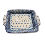 A39 Bunzlau rechte ovenschaal met handvaten 3359X Rechthoekige schalen met oor